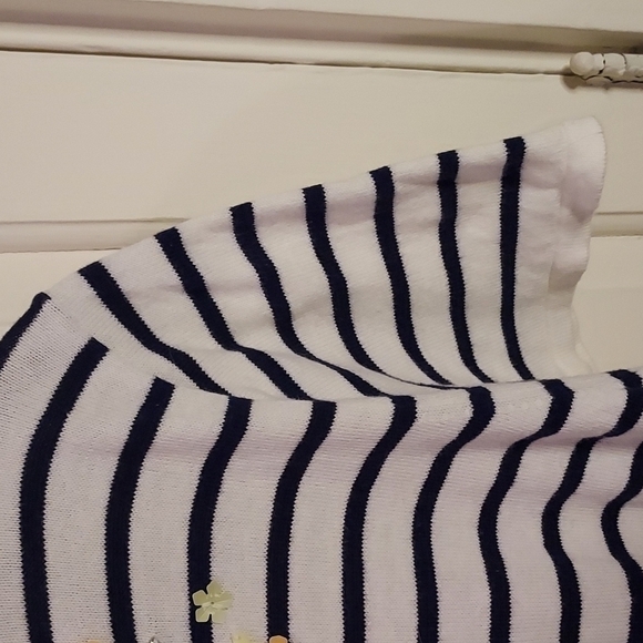 J Crew Factory Short Sleeve Embellished Sweater - Picture 6 of 10